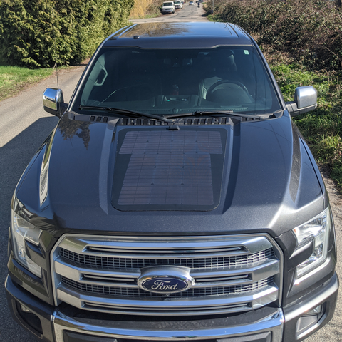 ford f150 hood solar panel cascadia 4x4 vss