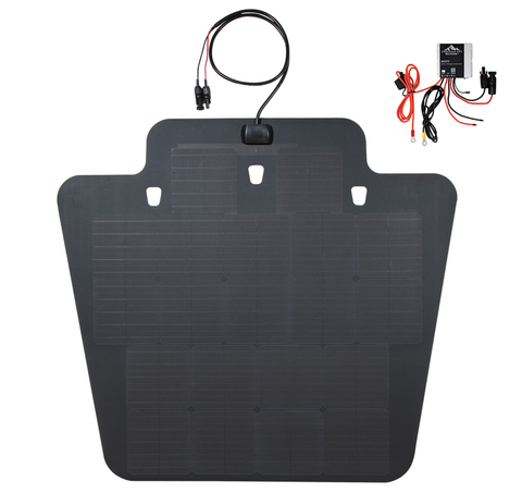 Jeep Wrangler JK hood solar panel cascadia 4x4 MPPT charge controller plug and play