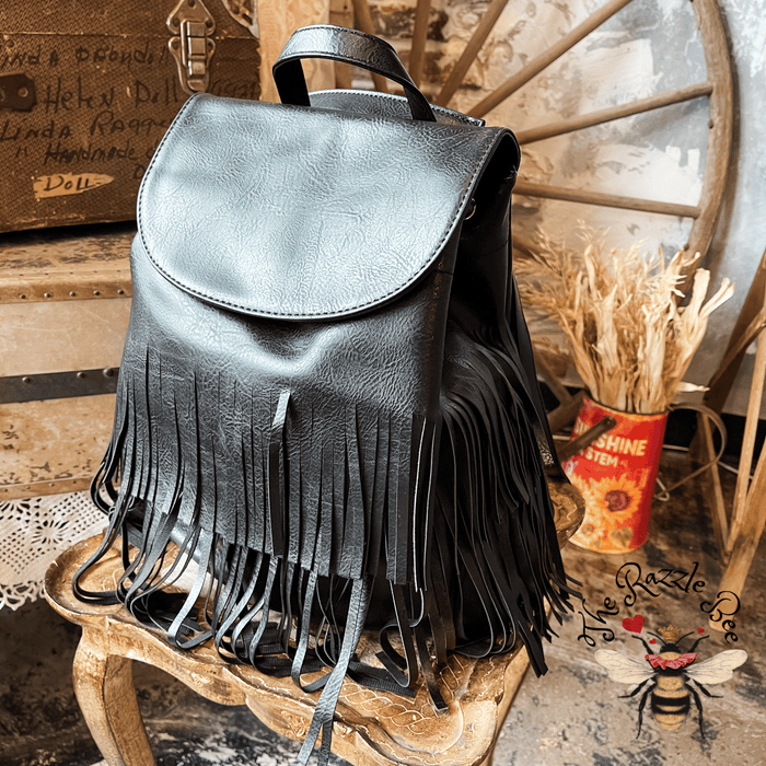 My Favorite White Boho Fringe Bag - Lizzie in Lace