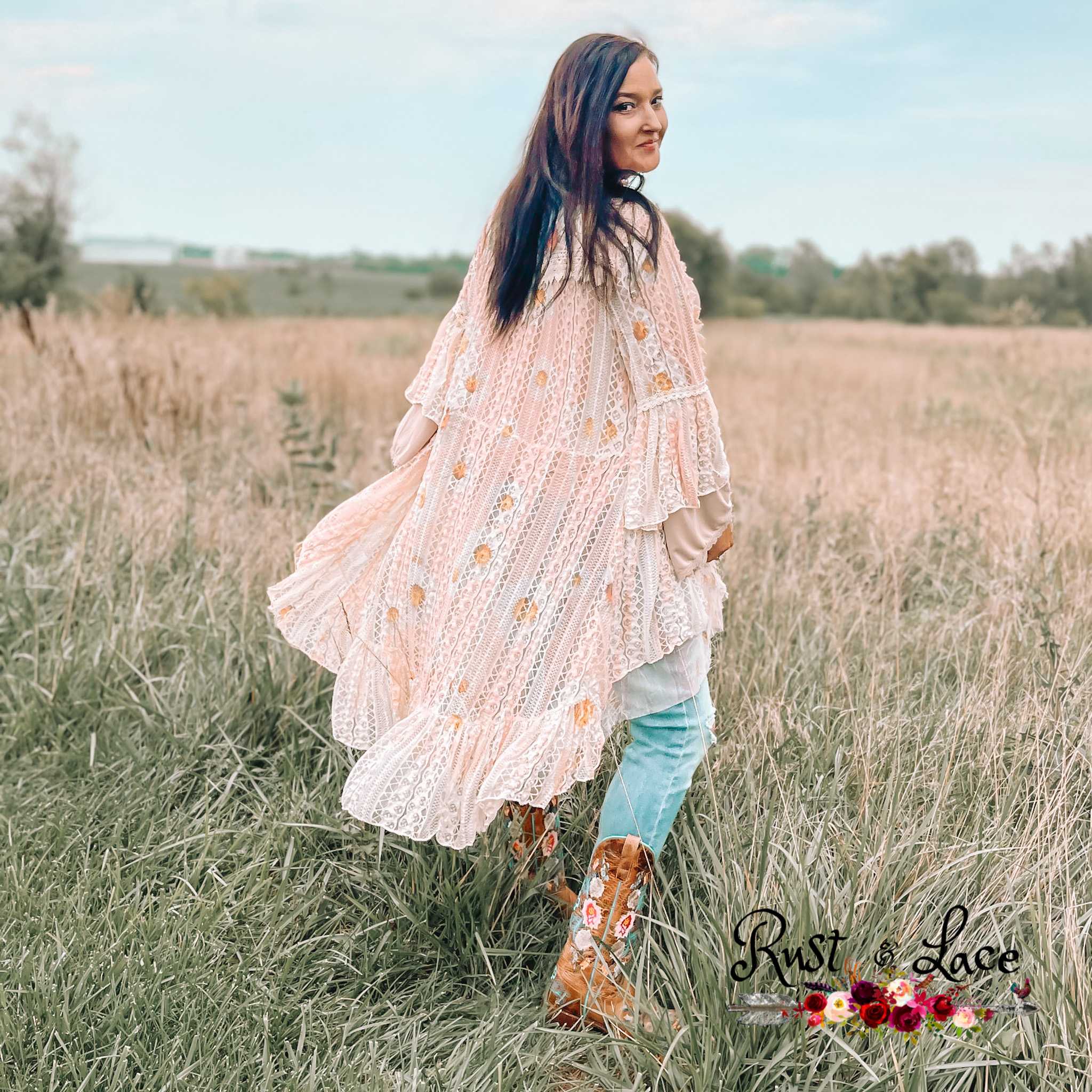 Knit Fringe Cardigan – Rust & Lace Co