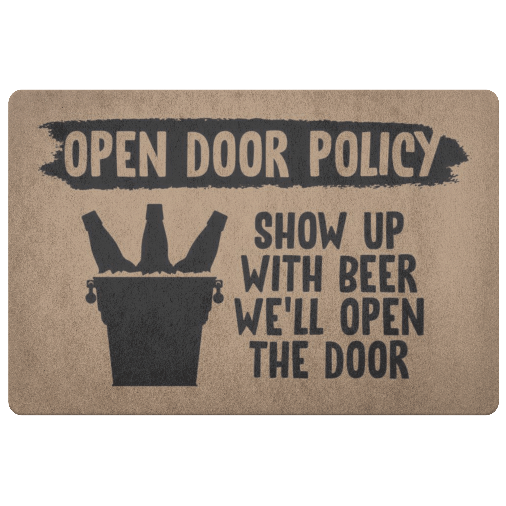 Open Door Policy Doormat