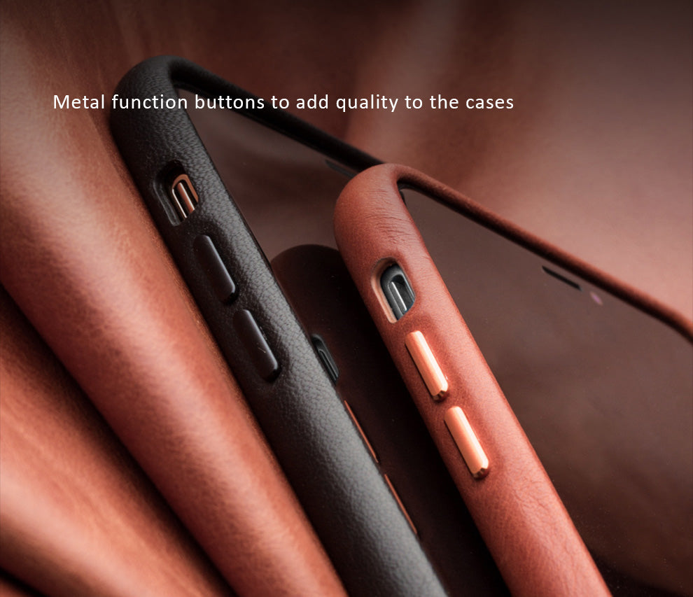 Genuine Selected Calfskin Leather Protective Cases Exclusive Design for iPhone 11, 11 Pro and Pro Max, Free Gift -Tempered Glass Film