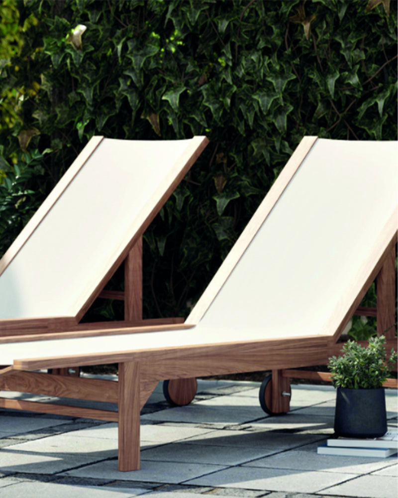 canvas sun loungers