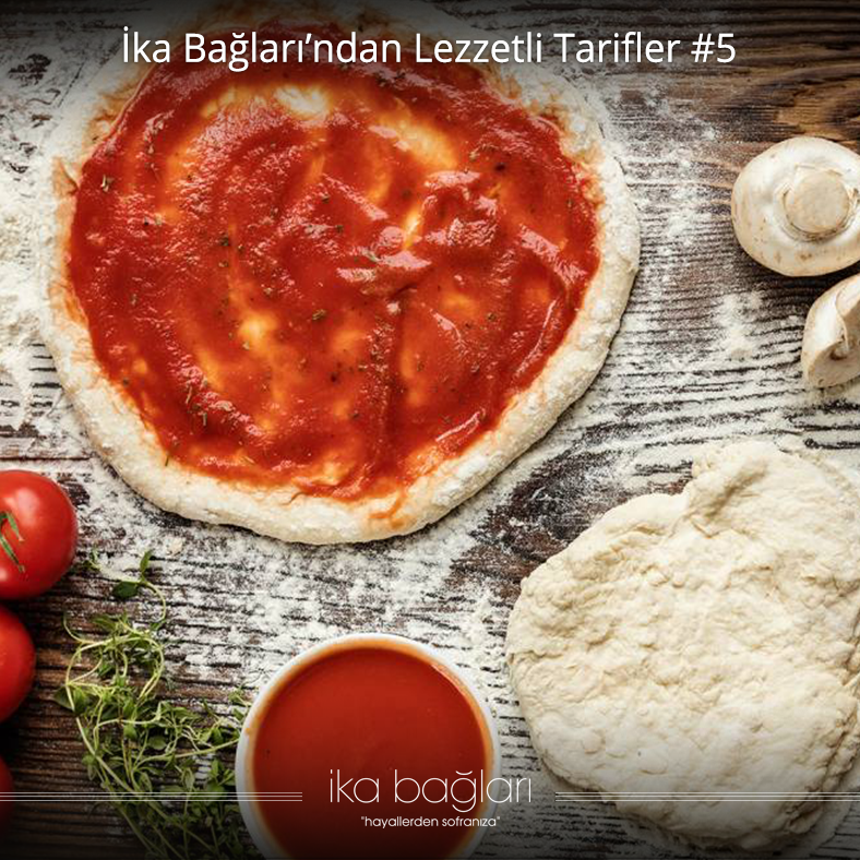 Pizza Tabanı İçin Domates Sos İka Bağları