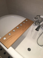bespoke wooden gifts - bath tealight holder