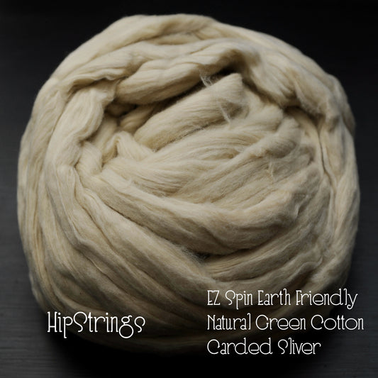 Organic Upland Cotton Sliver - Mielke's Fiber Arts