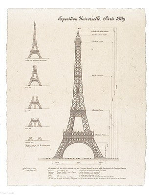 Exposition, Paris 1889 (Eiffel Tower) Art Print | Yves Poinsot