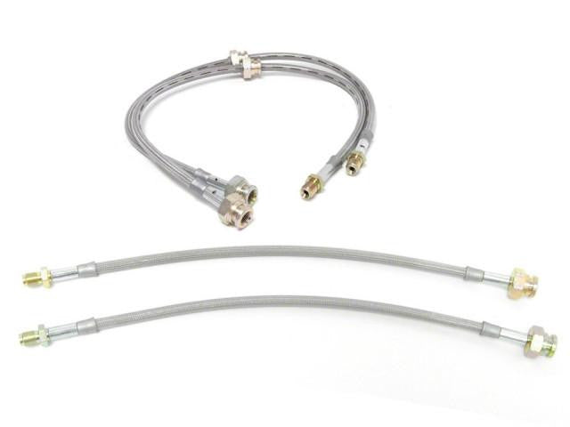 DIFtech SS Braided Brake Lines for 240sx using 300ZX calipers Front & Rear 10443
