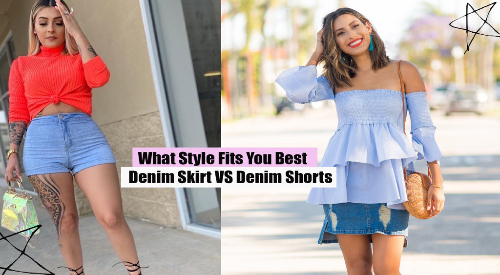 What Style Fits You Best | Denim Skirt VS Denim Shorts | Shop BBJ