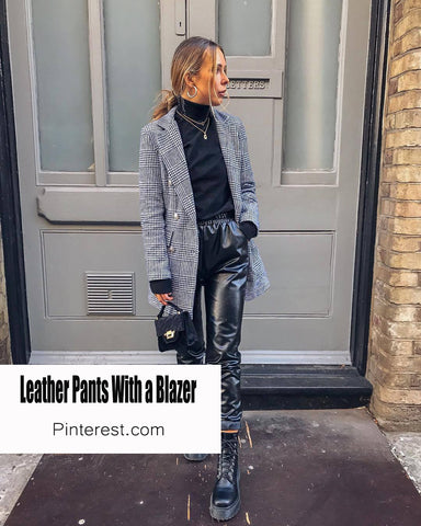 how to style leather trousers