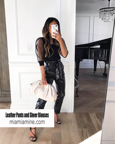 how to style leather pants