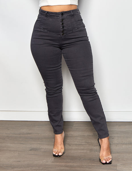 Super High Rise Seamed Yoke Crop Skinny – Shop BBJ