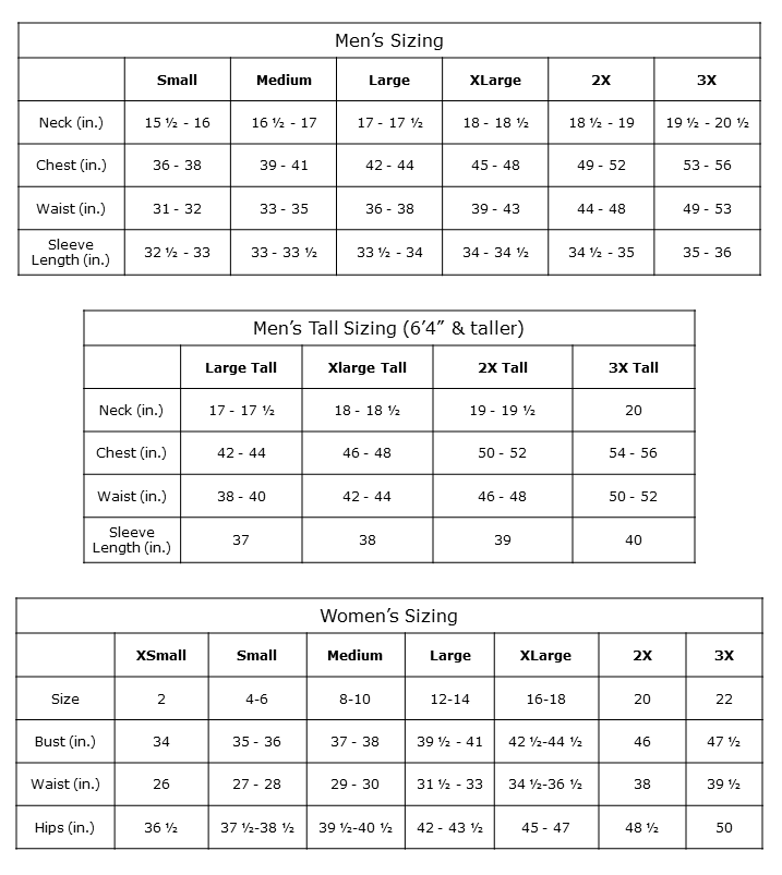 Cutter And Buck Big And Size Chart