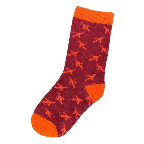 Maroon and Orange Youth Turkey Track Socks – Campus Emporium