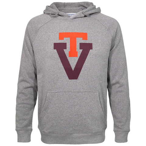 Virginia Tech Triumph Vault Fleece Hood: Gray by Champion – Campus