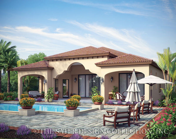 Arabella Rear Exterior-Plan #6799 Tuscan Styled Home