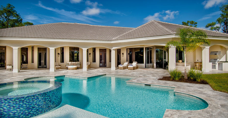 luxury verandah and pool