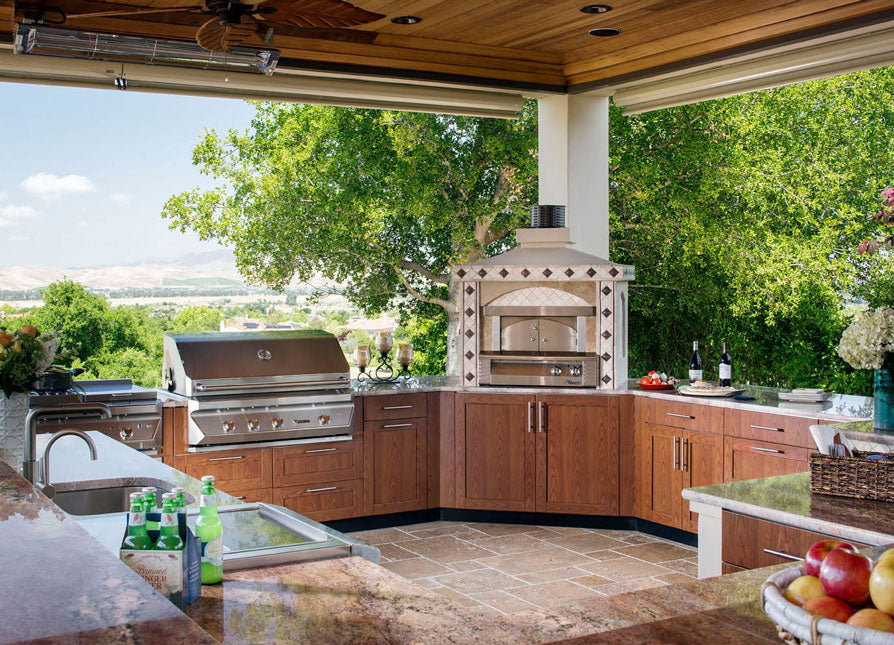 amazing outdoor kitchen in the country