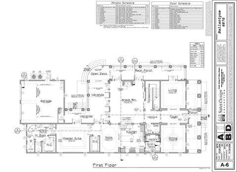 Home Plan Set Detailed Floor section