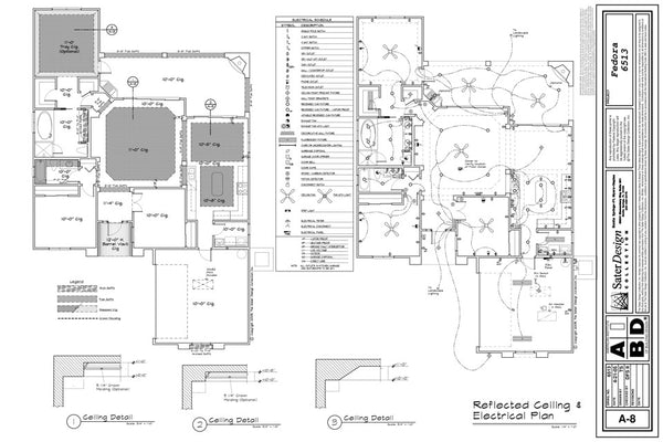 Reflected Ceiling Electrical Plan 5 Of 11 Sater Design