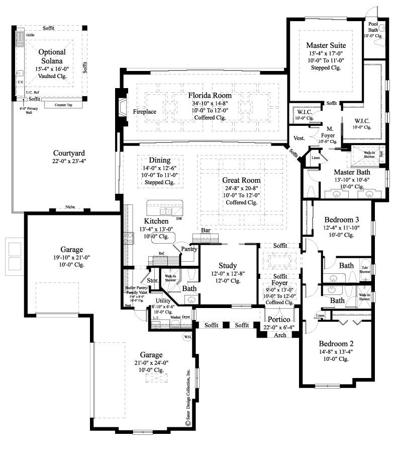 Home Plan Carlton Sater Design Collection