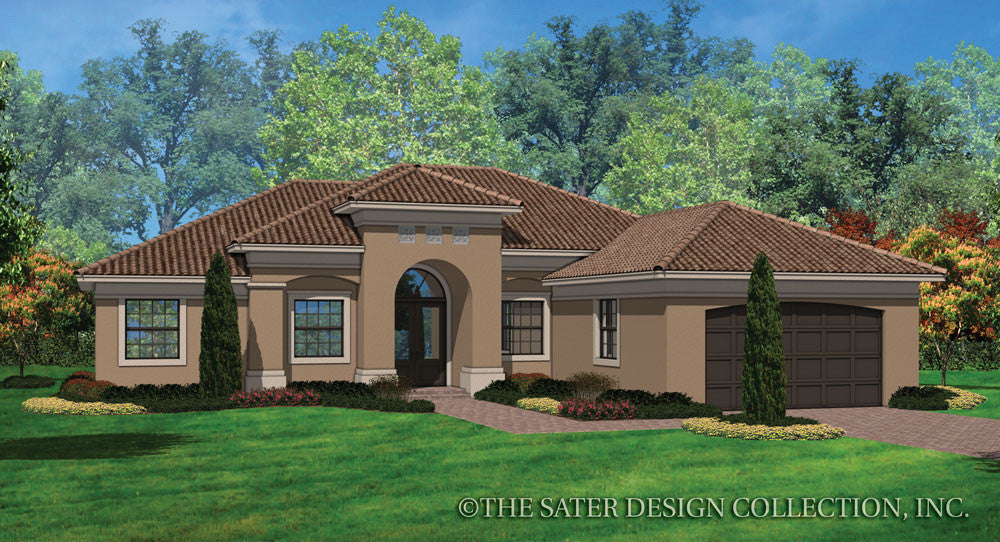 Sater Home Design 6753 Mediterranean Tuscan House Plans Sater Design Collection