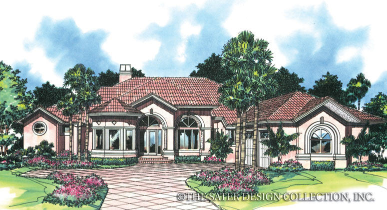 Spring Hill Lane-Front Elevation-Plan #6661