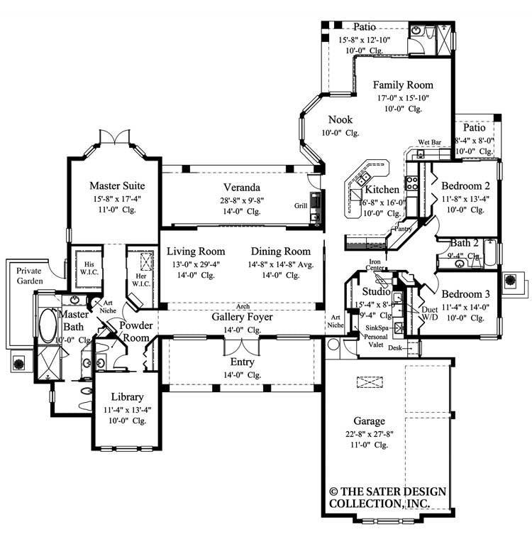  House  Plan  Queenstown  Harbor Sater Design  Collection