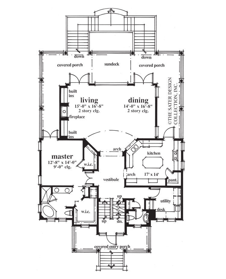 Home Plan Hemingway Lane Sater Design Collection