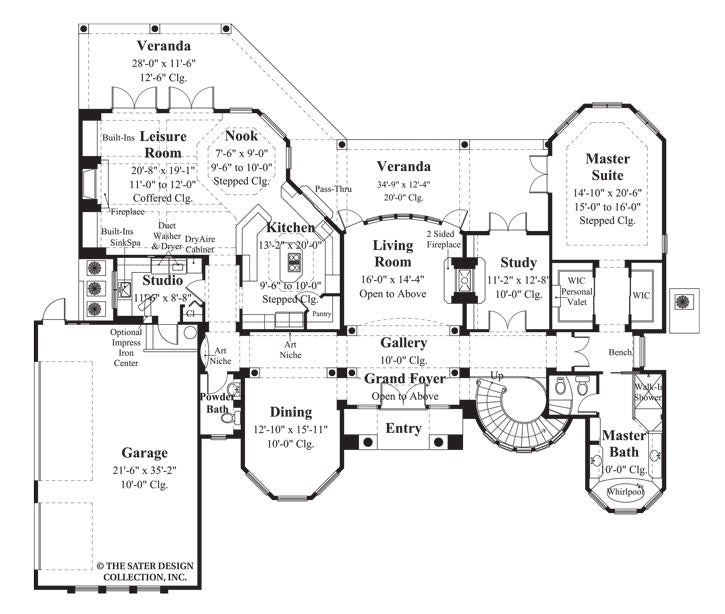 Home Plan Fiddlers Creek Sater Design Collection