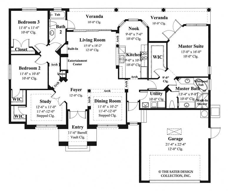 House Plan St. Thomas Sater Design Collection