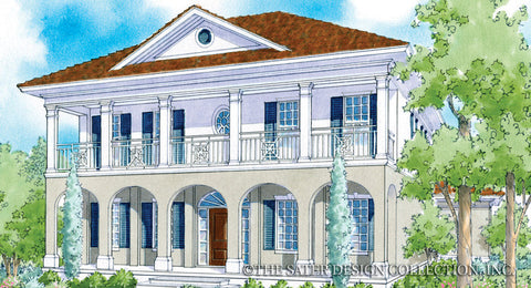 Luxury House Plans | Luxury Home Plans & Designs | Sater Design ... - Addison Court House Plan