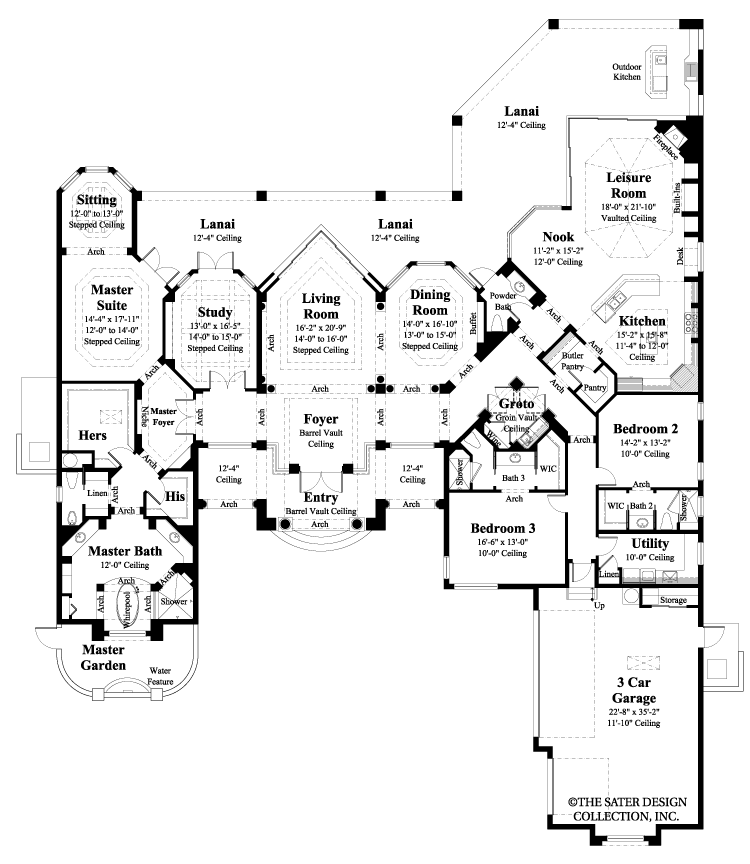 House Plan Monticello Sater Design Collection