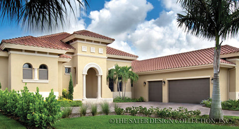 Tuscan House & Home Plans | Sater Design Collection  Barletta House Plan