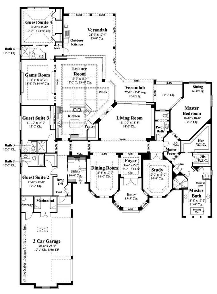  Home  Plans  with In Law  Guest Suites  Sater Design Collection