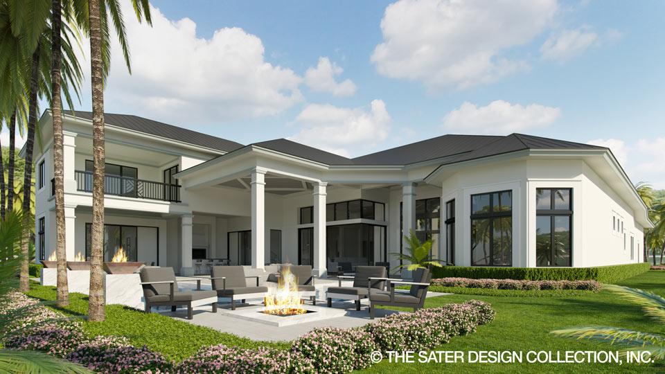 Sater Home Designs with Pool Stillwater Modern House  Plan Sater  Design  Collection 