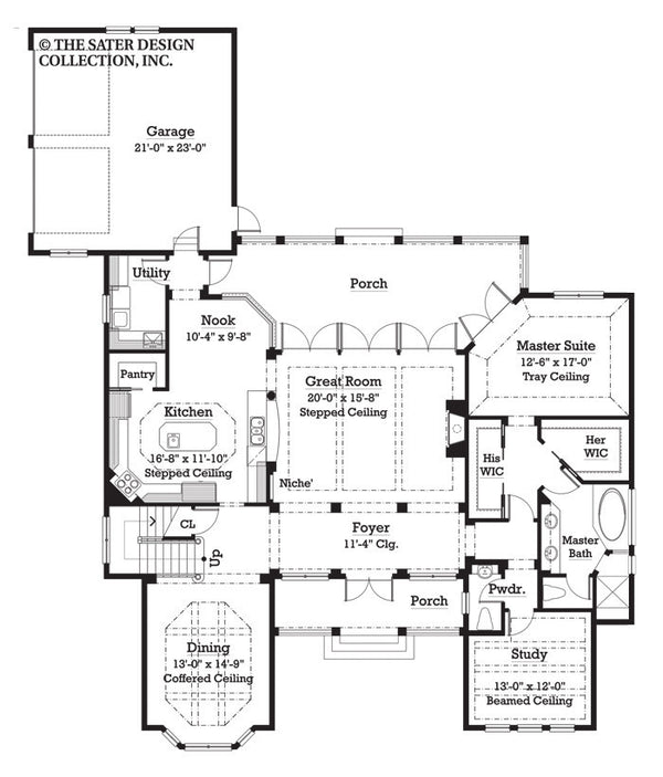 Home Plan Bricewood Sater Design Collection