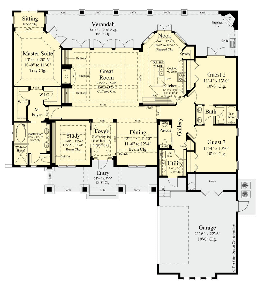 Burroughs House Plan | Prairie Style | Sater Design Collection