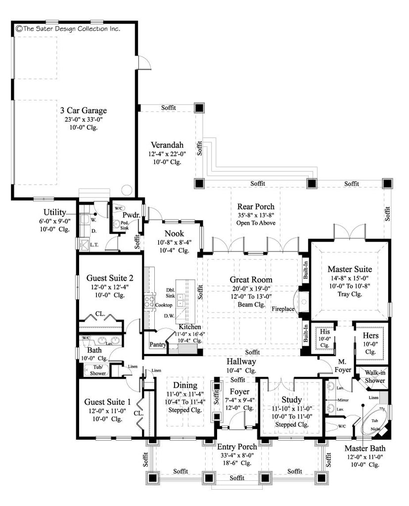 Small Luxury House Plans | Sater Design Collection Home Plans