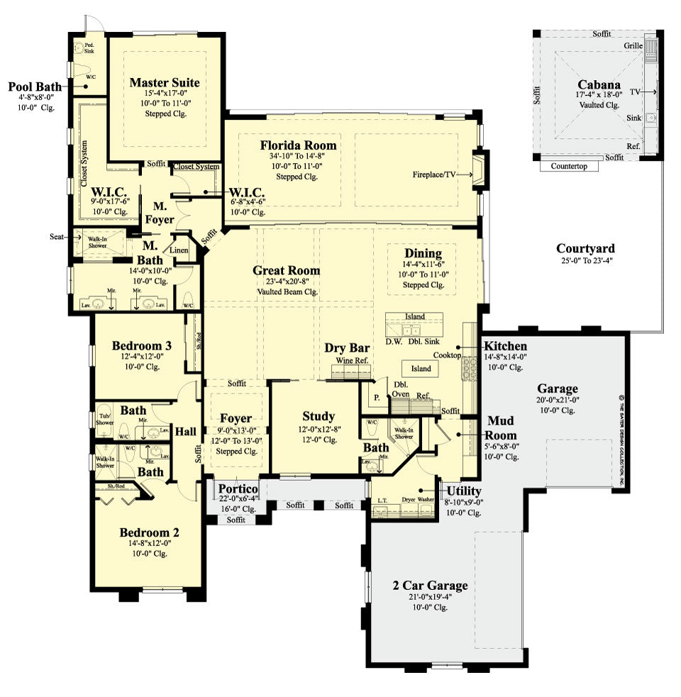 Benjamin Contemporary House Plan Sater Design Collection