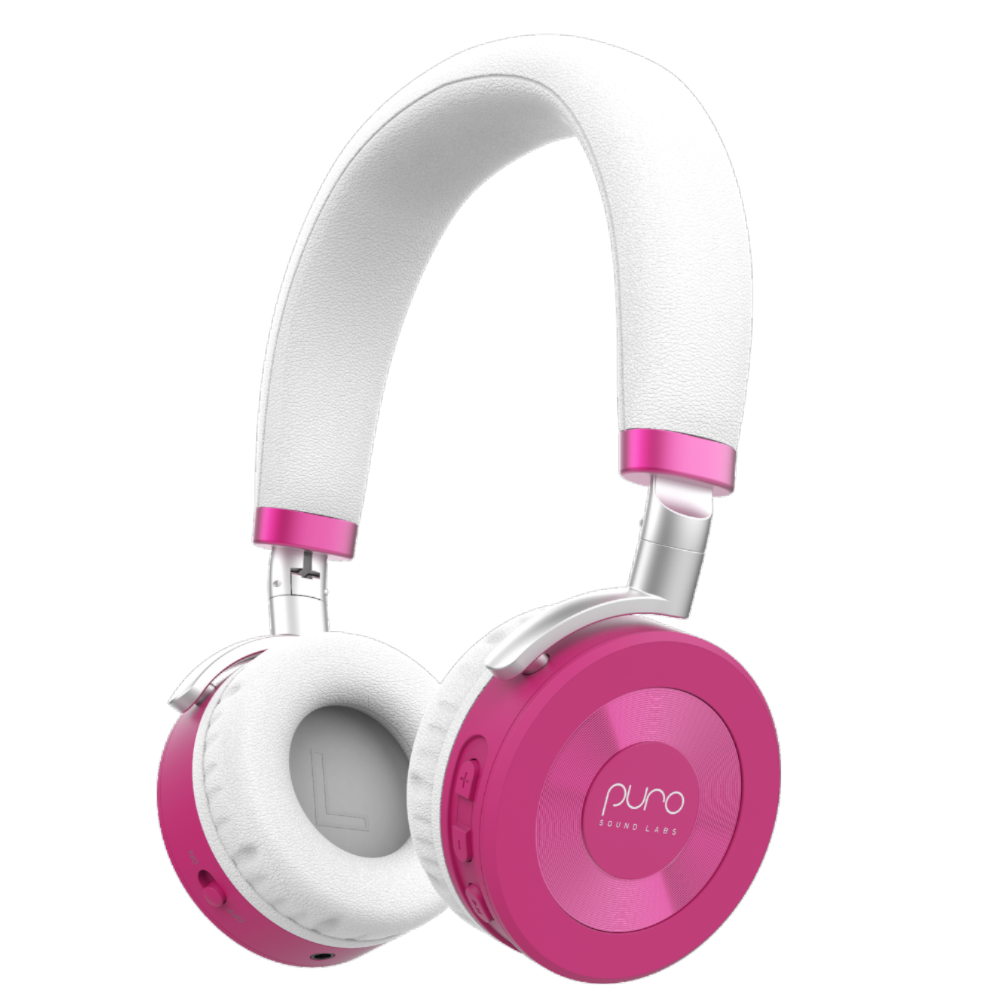 JuniorJams: Top Rated Volume Limited On-Ear Headphones For Kids - Pink
