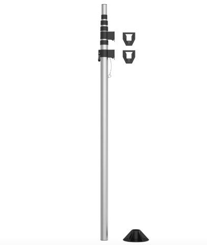 6 25 Ft Telescoping Pole For Antenna With Base Rv Or Wall Mount