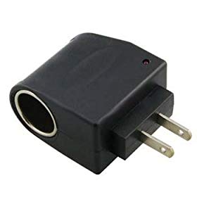 110V AC to DC 12V Converter with Car Adapter Socket (1 Amp / 1000 mA)