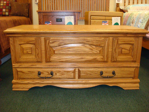 light oak cedar chest