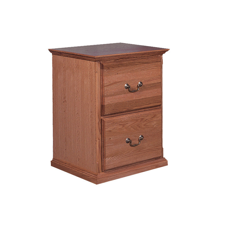 FD-1032T - Traditional Oak 2 Drawer File Cabinet, Letter ...