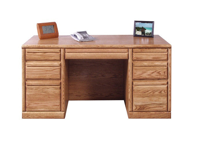 Fd 1048 Contemporary Oak Executive Desk 60 Oak For Less Furniture