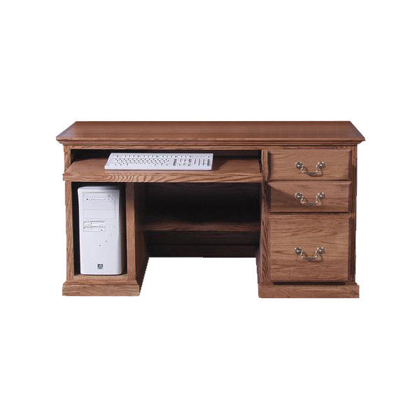 FD-1062T - Traditional Oak Computer Desk 56"- Oak For Less ...