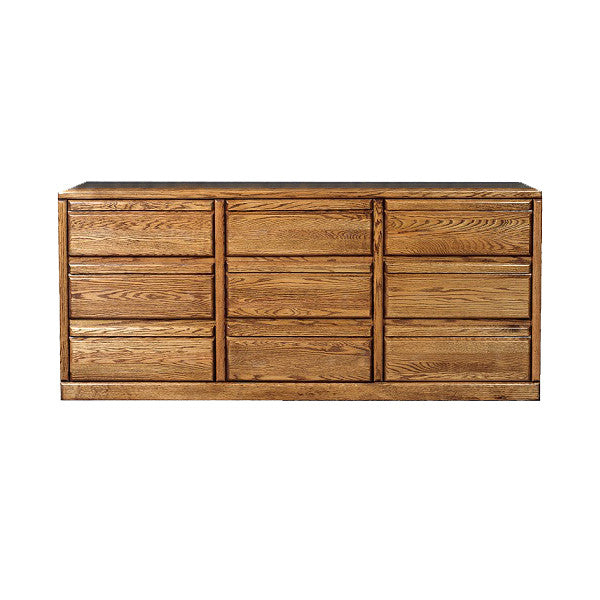 Fd 3044 Contemporary Oak 9 Drawer Dresser Oak For Less Furniture