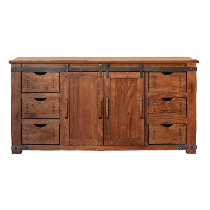 Rustic Solid Wood TV Stands &amp; Consoles Oak For Less®