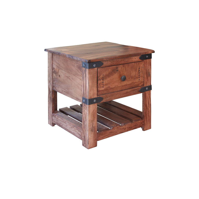 Ifd 867end Parota Ii Collection Solid Wood End Table Oak For